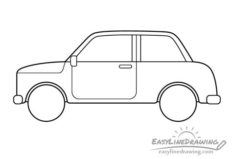 How to Draw a Car in 12 Steps (Easy Guide) - EasyLineDrawing