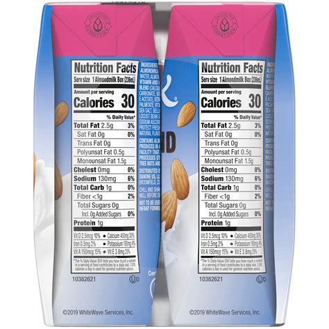 Silk Almond Milk Nutrition Facts