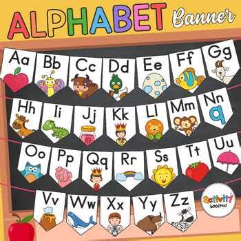 Alphabet Classroom Banner / Classroom Display / Decor by Activity Boosters