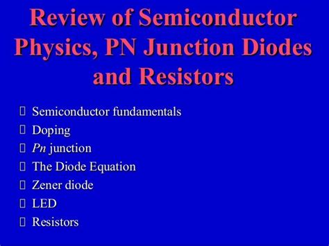 semiconductor physics