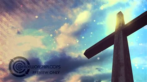 Cross and Sky Motion Background for Worship - YouTube