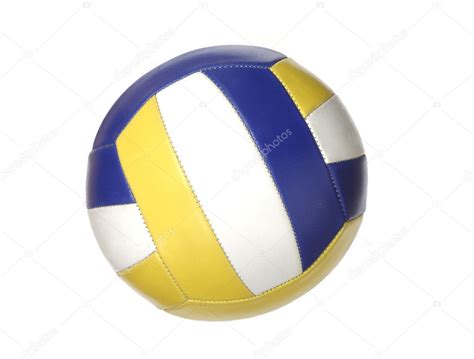 Color volleyball ball isolated on white — Stock Photo © iDyMax #4484716