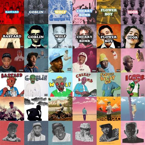 Every Tyler, the Creator album cover in the style of every other Tyler, the Creator album cover ...
