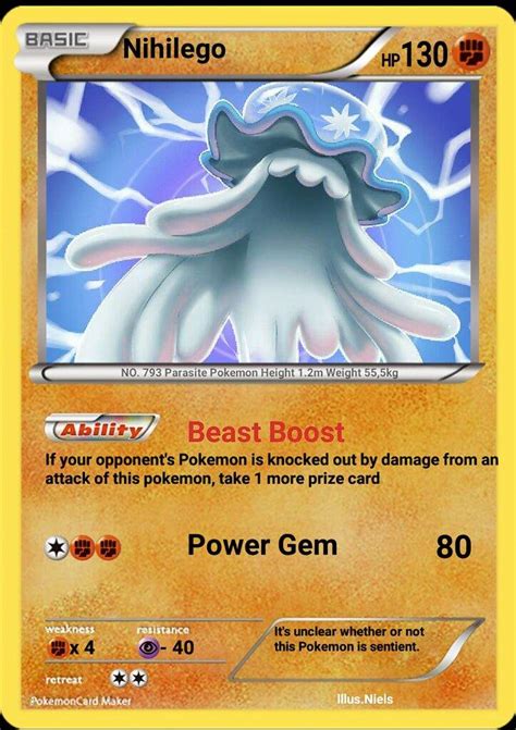 Fan made ultra beasts cards | Pokémon Amino