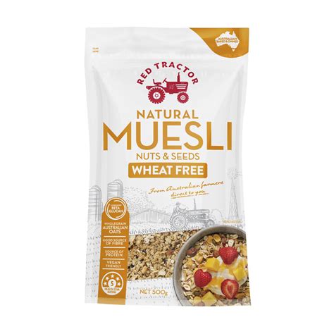 Buy Red Tractor Wheat Free Muesli Nuts & Seeds 500g | Coles