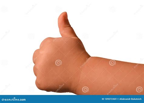 Isolated Little Baby Hand Shows Different Gestures on a White Background Stock Image - Image of ...