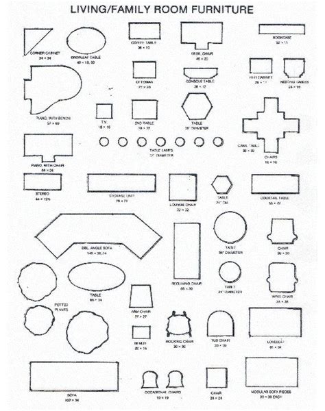 Printable Furniture Templates 1 4 Scale - Printable Word Searches