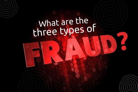 What are the three types of fraud?