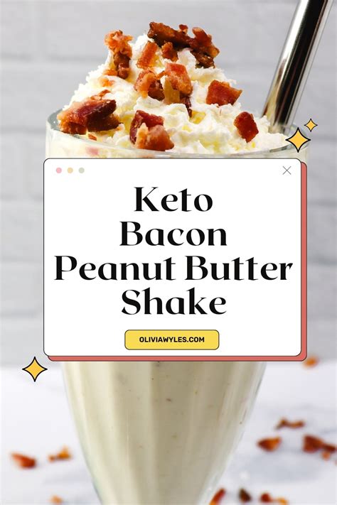 Keto Sonic Peanut Butter Bacon Shake