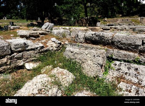 The ruins of Ancient Olympia in Greece Stock Photo - Alamy