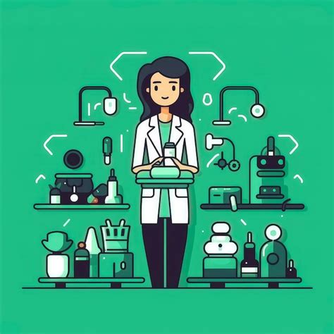 Premium AI Image | female doctor working