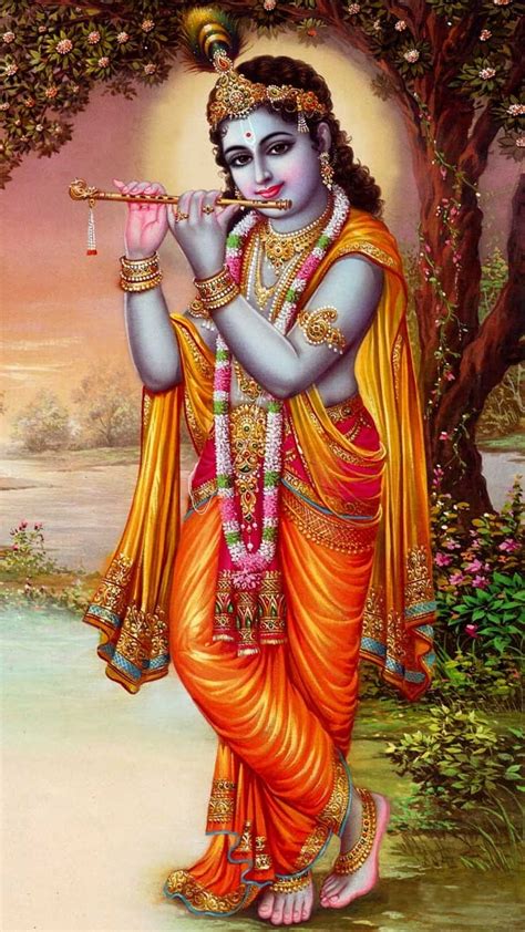 Bhagwan Ji Ke, playing flute krishna, flute, krishna, lord, god, HD phone wallpaper | Peakpx