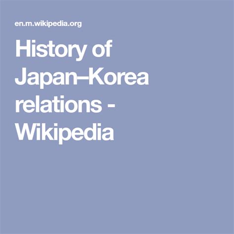 History of Japan–Korea relations - Wikipedia | Japan history, Relatable ...