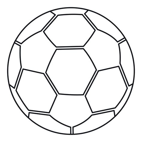 Ball icon, outline style 15233646 Vector Art at Vecteezy