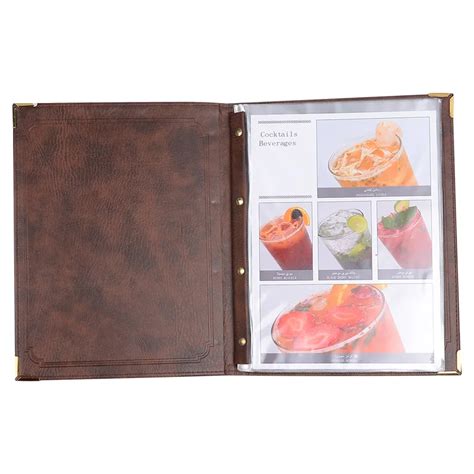 30pcs/lot Restaurant Menu Covers Coffee Menu Folders PU Leather Wine ...