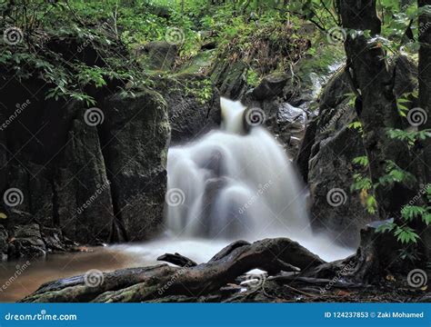 A Waterfall in Sungai Tekala Recreational Forest, Hulu Langat, Selangor ...