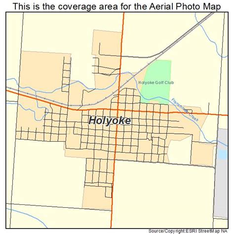 Aerial Photography Map of Holyoke, CO Colorado