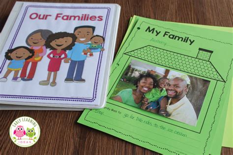 Family Theme Printable: Make a Class Book About Families - Early Learning Ideas