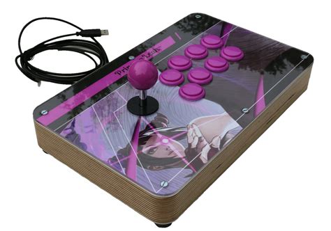 Arcade and Video Game Modding: Custom made wood fight stick Juri for ps3, ps4, Xbox One, xbox 360