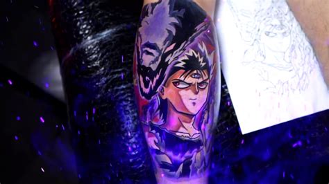 Tattoo of Hiei from the Anime Yu Yu Hakusho - YouTube