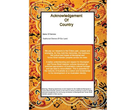 Acknowledgement Of Country - Aussie Childcare Network