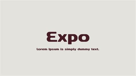 Expo Font : Download Free for Desktop & Webfont