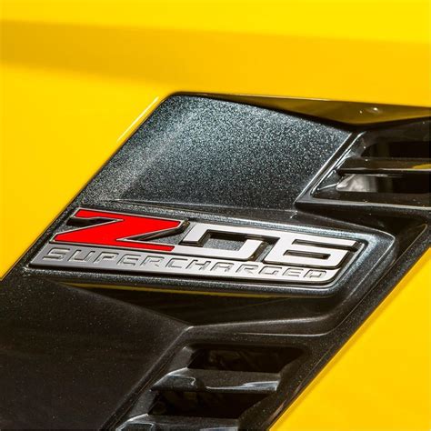 C7 Corvette Z06 Fender Emblem "Z06 Supercharged"- FREE Shipping! | CorvetteGuys.com