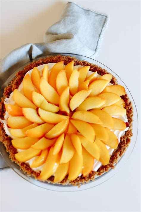 Fresh Peach Pie with Brown Sugar Graham Crust - Finding Beautiful Truth