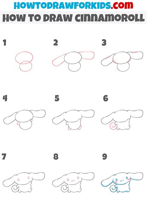 How to Draw Cinnamoroll - Easy Drawing Tutorial For Kids