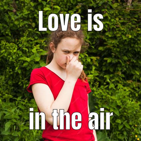 Free Vector | Love is in the air meme