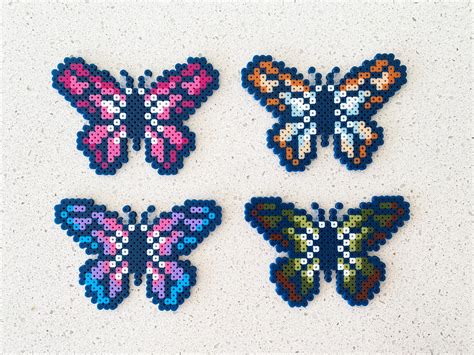 Butterfly Pixel Perler Beads Art Can Be Fridge Magnet - Etsy UK