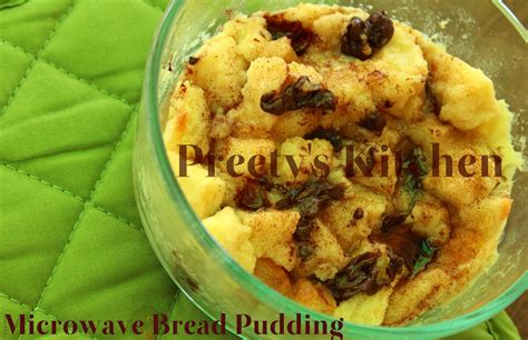 Preety's Kitchen: Microwave Bread Pudding (Single Serving Dessert)