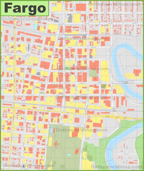 Fargo downtown map