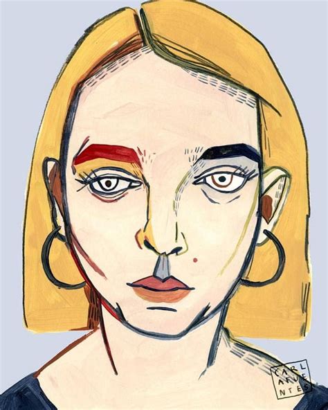 Carla Fuentes Abstract Portrait, Portrait Art, Painting Inspiration, Art Inspo, Portrait ...