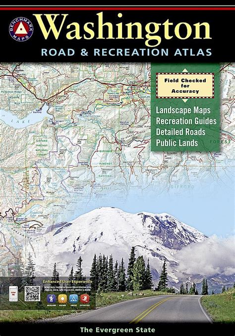 Washington Road and Recreation Atlas by Benchmark Maps | National parks map, National geographic ...