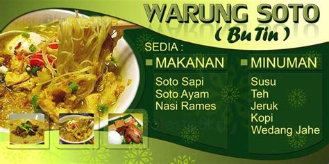 Contoh Spanduk Warung Makan Soto - IMAGESEE