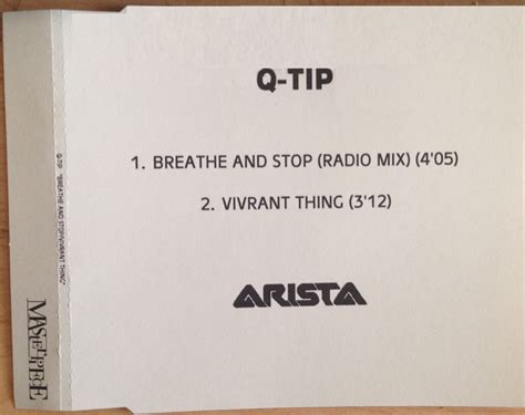 Q-Tip - Breathe And Stop / Vivrant Thing (2000, CDr) | Discogs