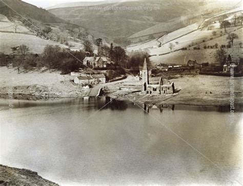 Derwent Village during the construction of Ladybower Reservoir, c 1940s