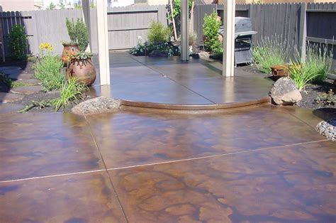 Staining Fresh Concrete | update your concrete with a concrete stain when your walkways and ...