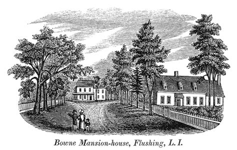 Bowne House, 1661. /Nthe Bowne House, Built In 1661 By John Bowne In ...