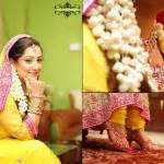 Pakistani bridal mehndi dresses 2013 trends - mehndi outfits