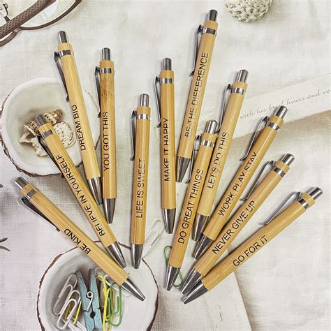 Inspirational Engraved Pens Set ️（12 Pcs）