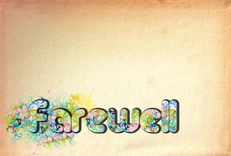 Vintage Farewell Wallpaper by GolfBulb on DeviantArt | Farewell cards ...