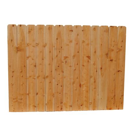 (Actual: 6-ft x 8-ft) Brown Cedar Privacy Fence Panel in the Metal Fence Panels department at ...