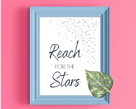 Reach For The Stars digital print kids room prints | Etsy | Kids room prints, Inspirational ...