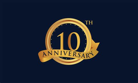 10th Anniversary Celebration Logo Design Graphic by DEEMKA STUDIO · Creative Fabrica