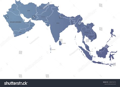 World Map Graphic Vector Indian Ocean Stock Vector (Royalty Free ...