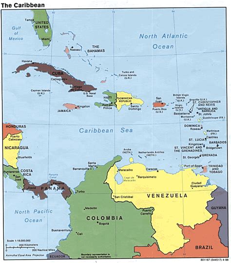 Caribbean Map Large • Mapsof.net