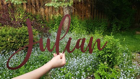 Personalized Baby Name Name Wooden Sign Nursery Above Bed | Etsy