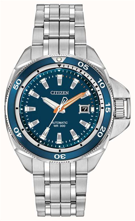 Citizen Men's Signature Automatic Grand Touring Blue Dial Watch NB1031-53L - First Class Watches ...